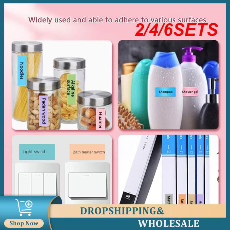 

2/4/6SETS Stickers Tear Resistance Easy To Tear Not Torn Leave Glue Tight Texture Note Paper Water Proof Easy Classification