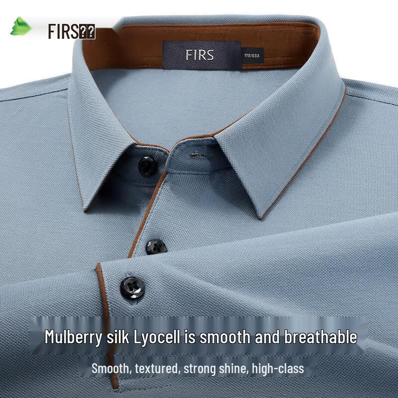 Men s Silk Lyocell Blend Short Sleeve Polo Shirt XL