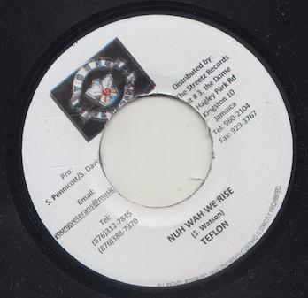 

7-дюймовая пластинка ТЕФЛОН - Nuh Wah We Rise NONE Молодые ветераны Ямайка Регги, Ска и Даб Б/У