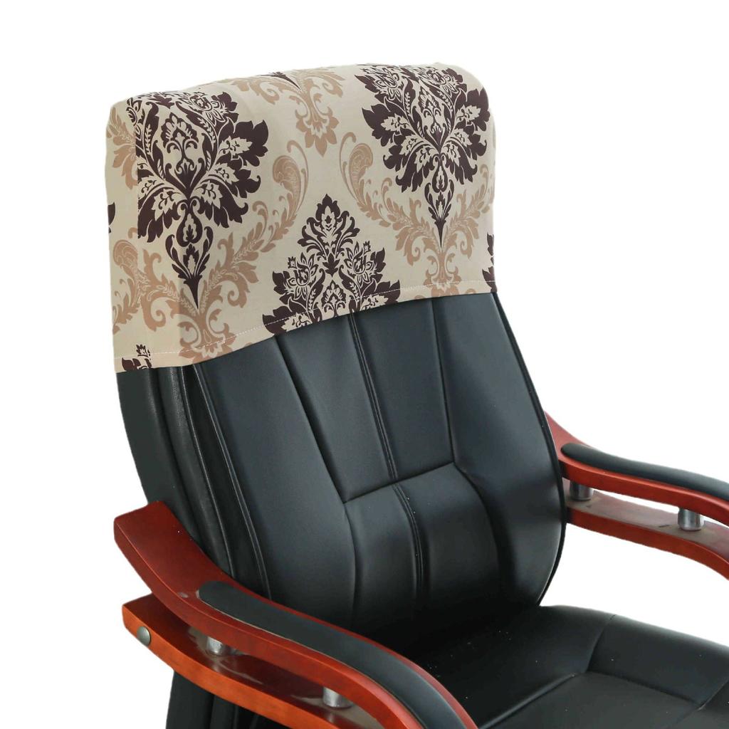 Elastic Boss Chair Headpillow Case Office Chair Cover Swivel Chair Headpillow Case Computer Chair Headpillow Seat Dustproof Head Cover