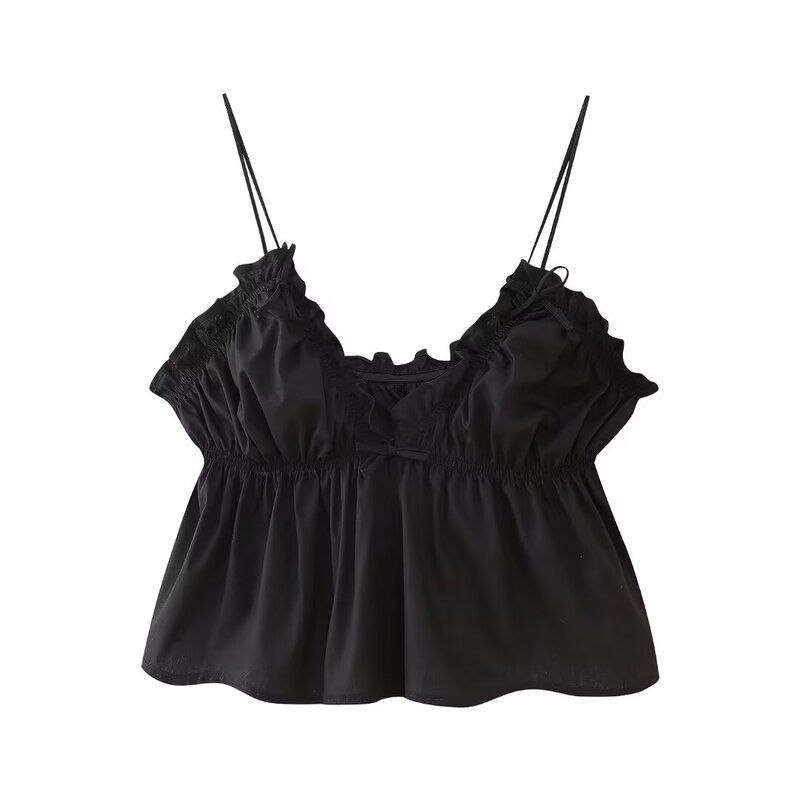 Fashion Style 2024 Spring New Women's Clothing Stylish Bowknot Decoration Poplin Tops 2715200 250