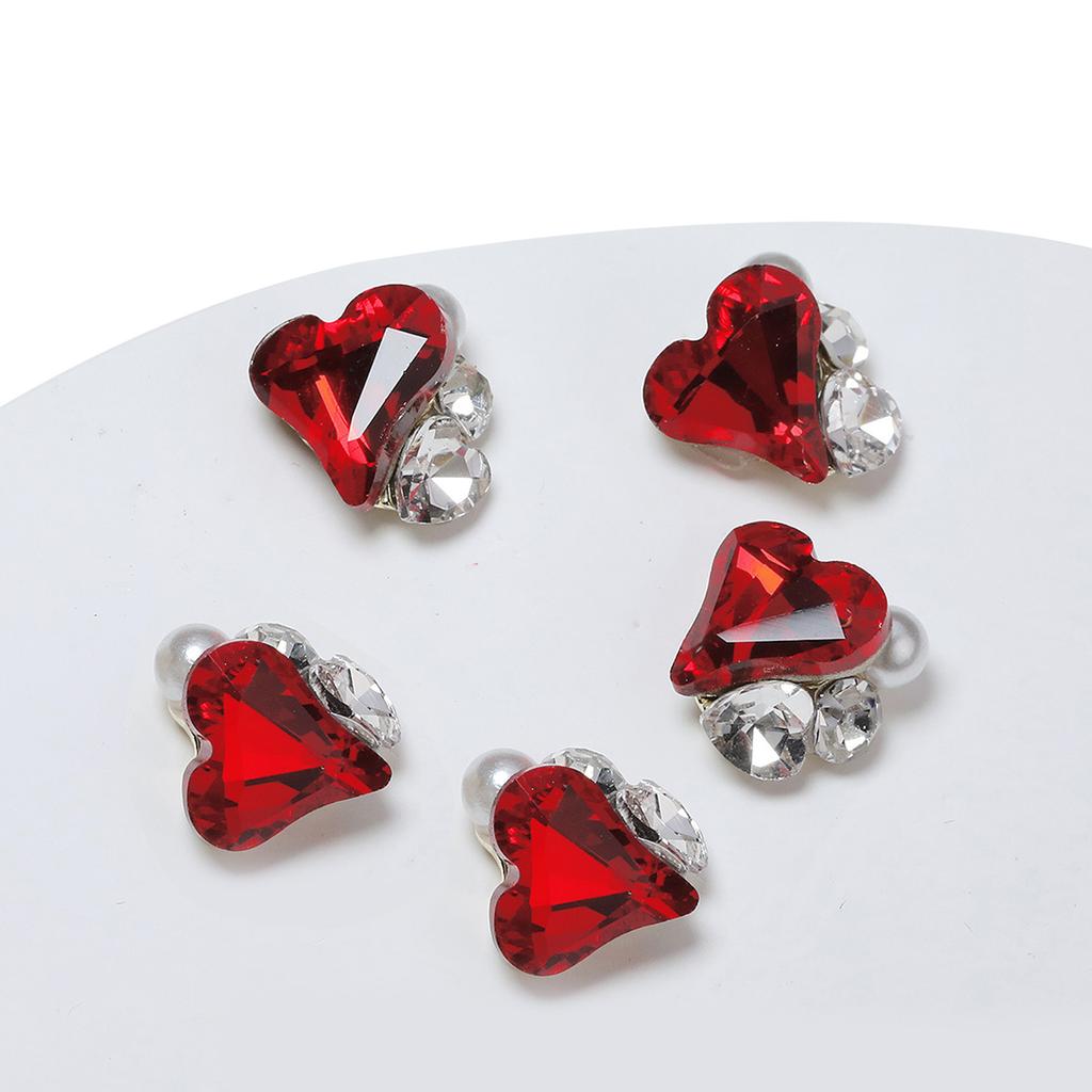 5 bucăți Nail Art Strass Decorație pentru manichiură DIY Adaugă modă unghiilor tale pentru femei și fete