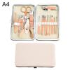 Easy To Clean Stainless Steel Manicure Set 4-18Pcs Professional Nail Clipper Kit for Daily Nail Care