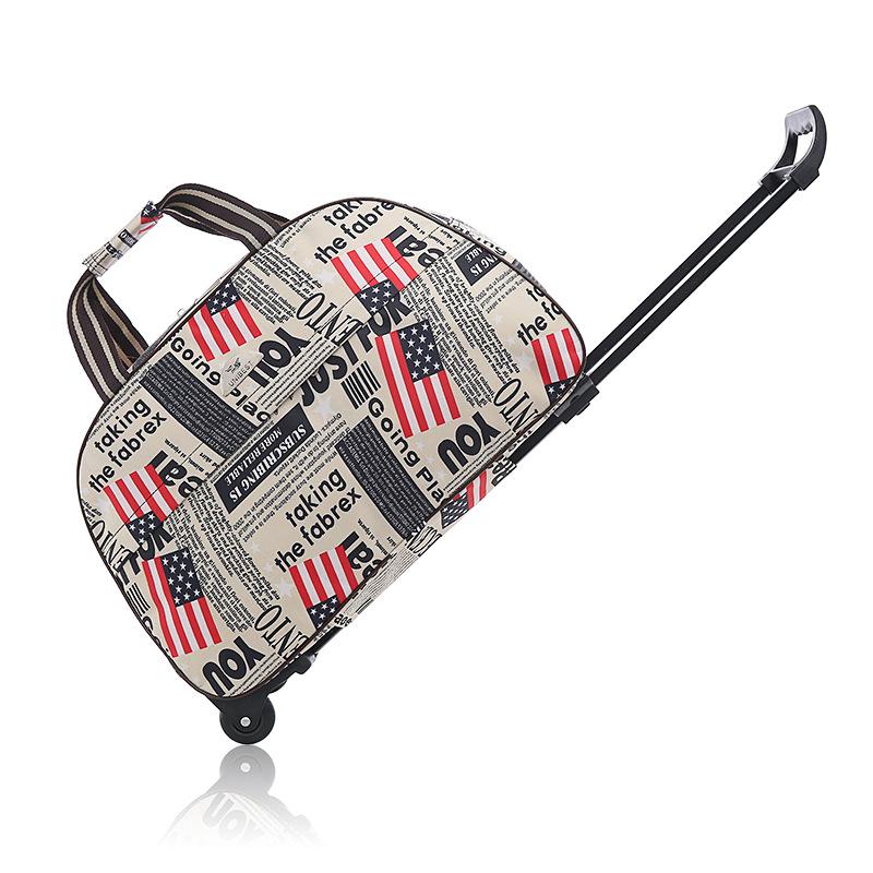 Women Travel Bag Student Luggage Bag Large Capacity Handbag Suitcase On Wheels Light Trolley Bags CLE