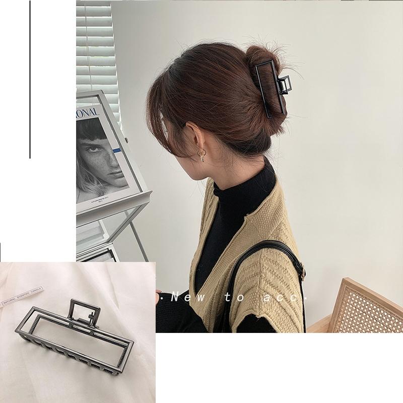 New Metal Claw Clip for Women Gold Geometric Hair Claw Large Size Headband Hairpin Claw Clip Hair Crab Hair Accessories