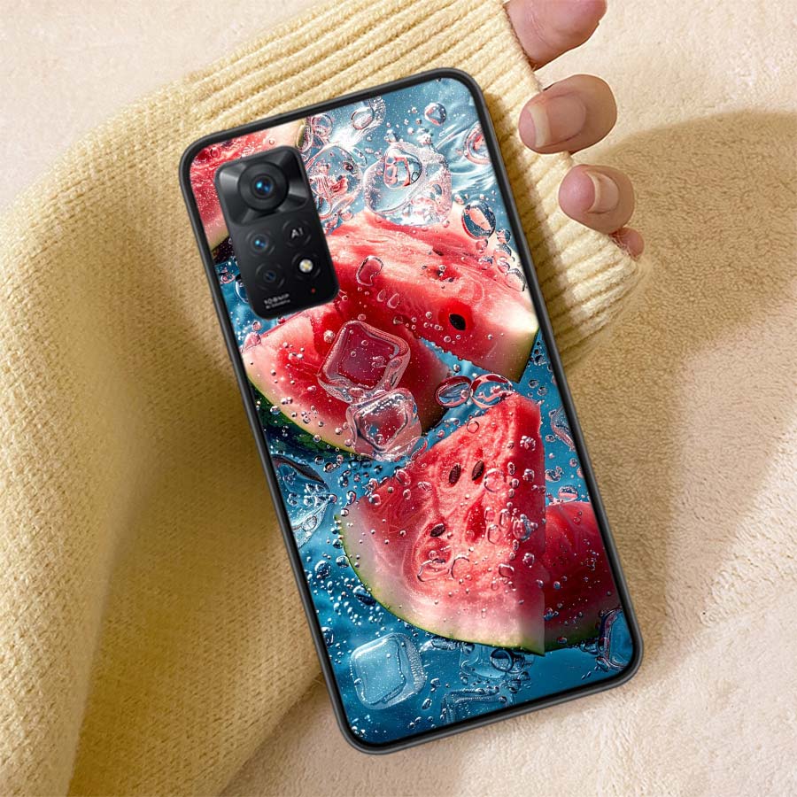 Watermelon Summer Fruit Phone Case For Redmi Note 13 14 15 Pro Plus 12 13C 12C 15C 9 10 10C 9T 9C 9A TPU Soft Cover Clear Cell C