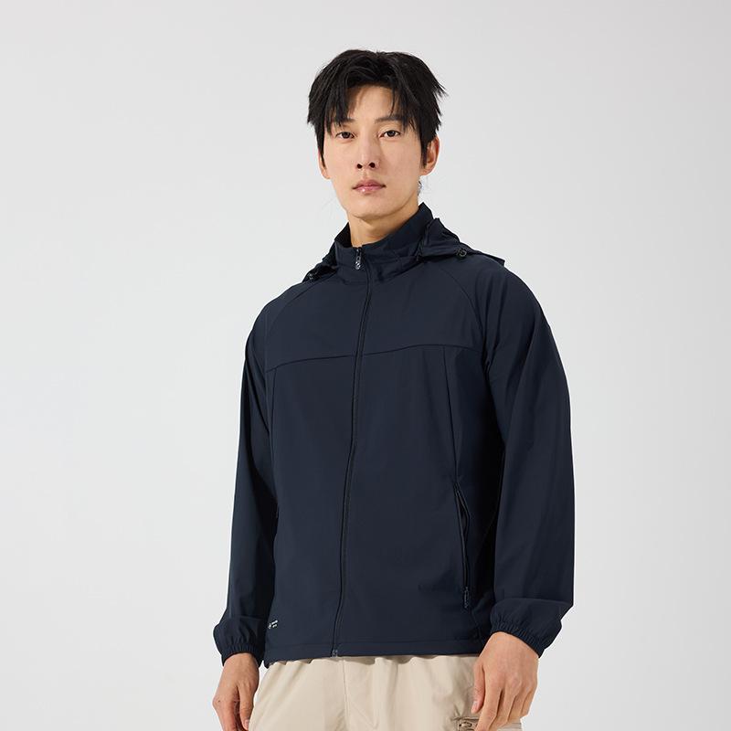 1011 Summer New UPF10 + UV Protection Jacket Female Couple Ice Silk Quick-drying Breathable Sunscreen Clothing