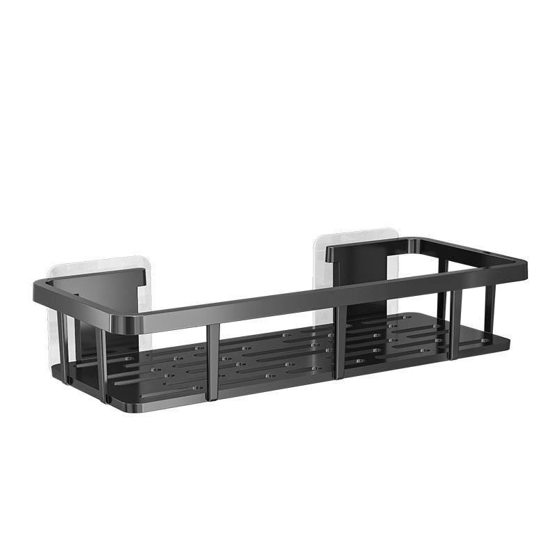 Punch-Free Wall-Mounted Bathroom Storage Shelves and Vanity Organizer