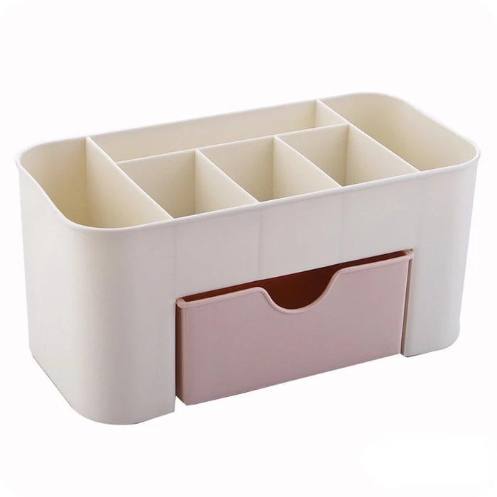 Double Layer Plastic Makeup Organizers Storage Box Cosmetic Drawers Jewelry Display Box Case Desktop Container Boxes Organizer