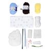 Hand Knitted Bouquet Material Set Fine Workmanship Artificial Flower Bouquet Materials DIY Yarn Bouquet Kit for Girl