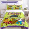 3pcs Scooby Doo Bedding Set Duvet Cover Closure Includes 1 Duvet Cover & 2 Pillowcases, Soft and Comfortable for All Seasons.