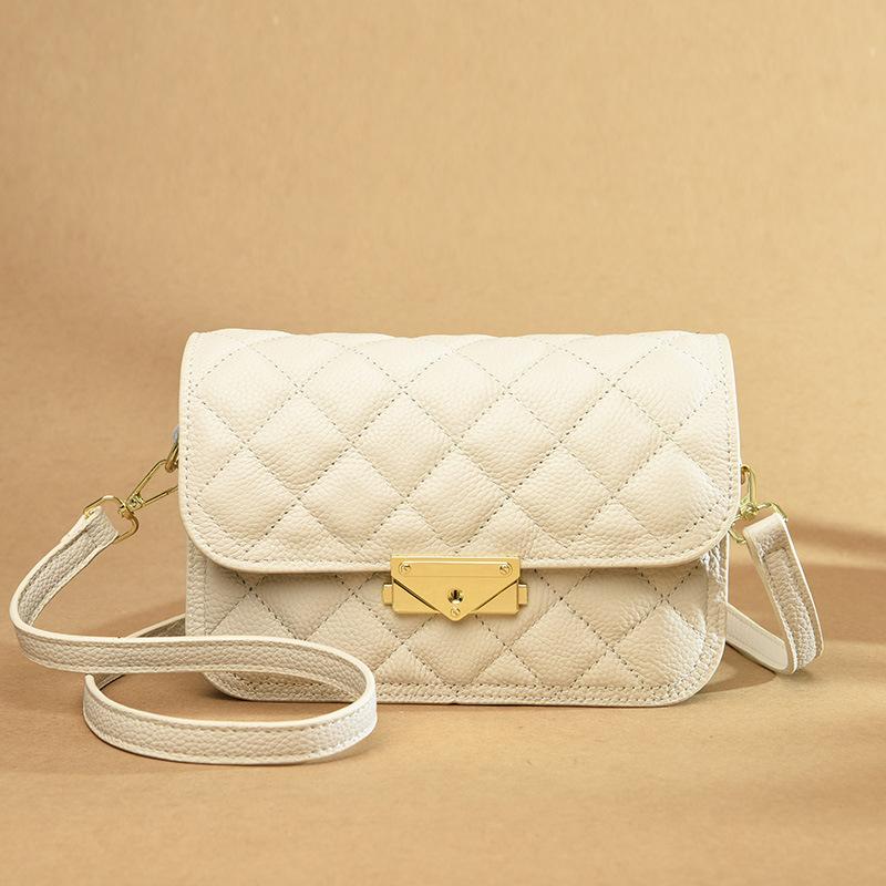 New Design Sense Gentle Bag Versatile Fashion Leather Messenger Small Square Bag Women's Bag