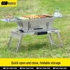 Explorer Foldable Outdoor Stainless Steel Charcoal BBQ Grill