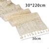 Table Runner Cover with Tassels Supplies Tablecloth Decor Rectangle Cloth
