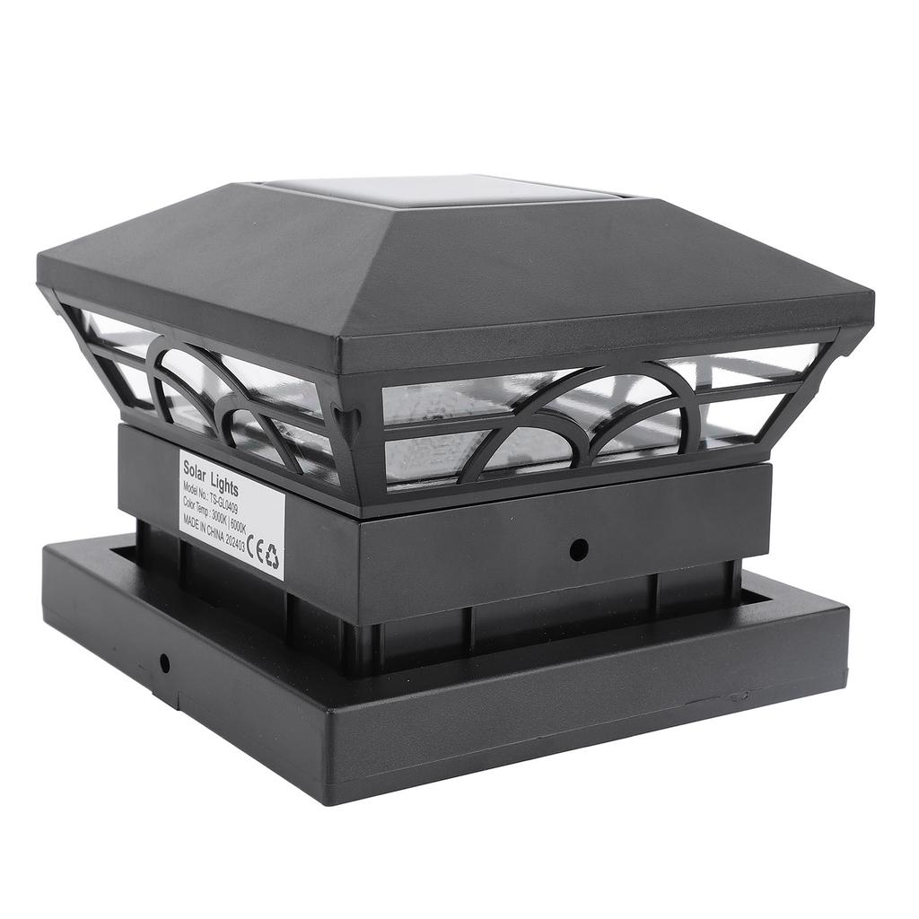 Solar Post Cap Light Outdoor Solar Powered IP65 Water Proof for Fence Garden Deck Patio