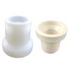 3D Round Gypsum Flower Pot Silicone Mold Epoxy Resin Casting Mold Succulent Vase Cement Mold Candle Holder Mold