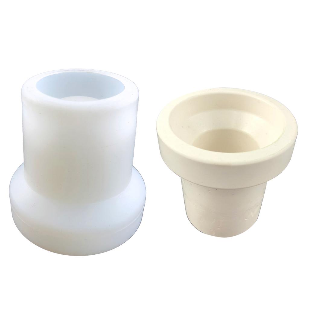 3D Round Gypsum Flower Pot Silicone Mold Epoxy Resin Casting Mold Succulent Vase Cement Mold Candle Holder Mold