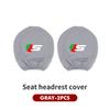 Car Seat Headrest Pillow Cover Dust Dirty-proof Protective Cover Accessories For Jaguar XF XJ XE XK S-Type F-Type X-Type F-Pace SS16