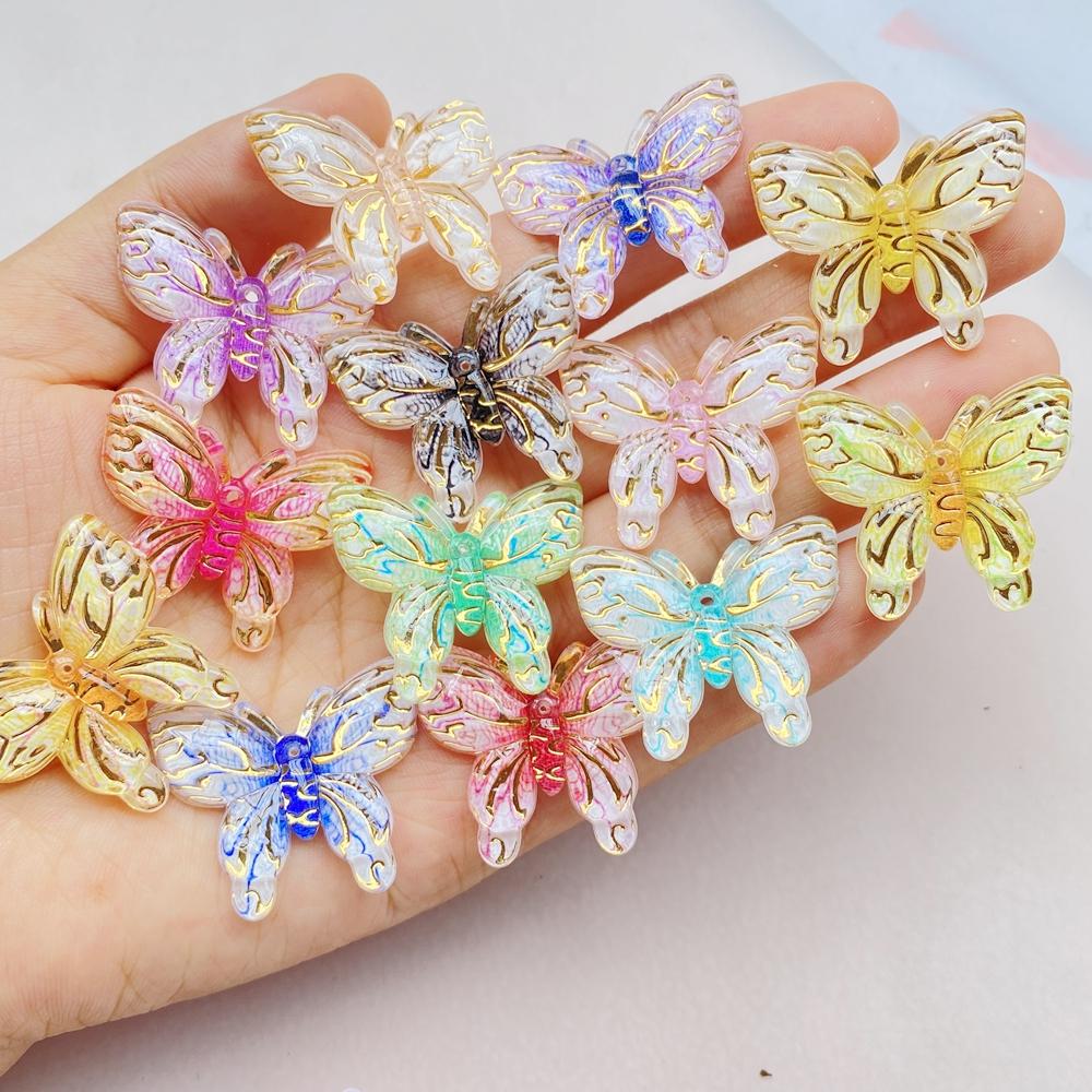 

10Pcs Cute Colorful Cartoon Butterfly Series Flat Back Resin Cabochons Scrapbooking DIY Jewelry Craft Decoration Accessorie