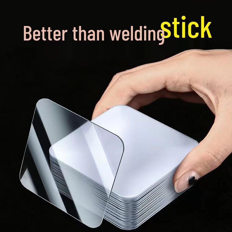 Strong Adhesive Hooks - No-Drill, Stainless Steel, No-Trace, Transparent Hooks for Kitchen/Bathroom Doors