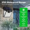Solar Lights Outdoor 72 LED Motion Sensor Wall Light IP65 Waterproof and 3 Lighting Modes Solar Powered Security Wirel Light Ou