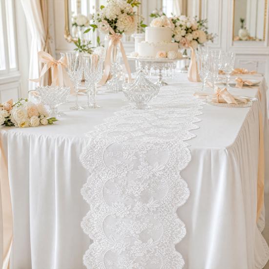 Lace Table Runner 14 Inch Rustic x 118 Vintage