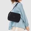 Crossbody Bag Multi-Layer Pocket Shoulder Bag Water-Repellent Nylon Women's Small Square Bag