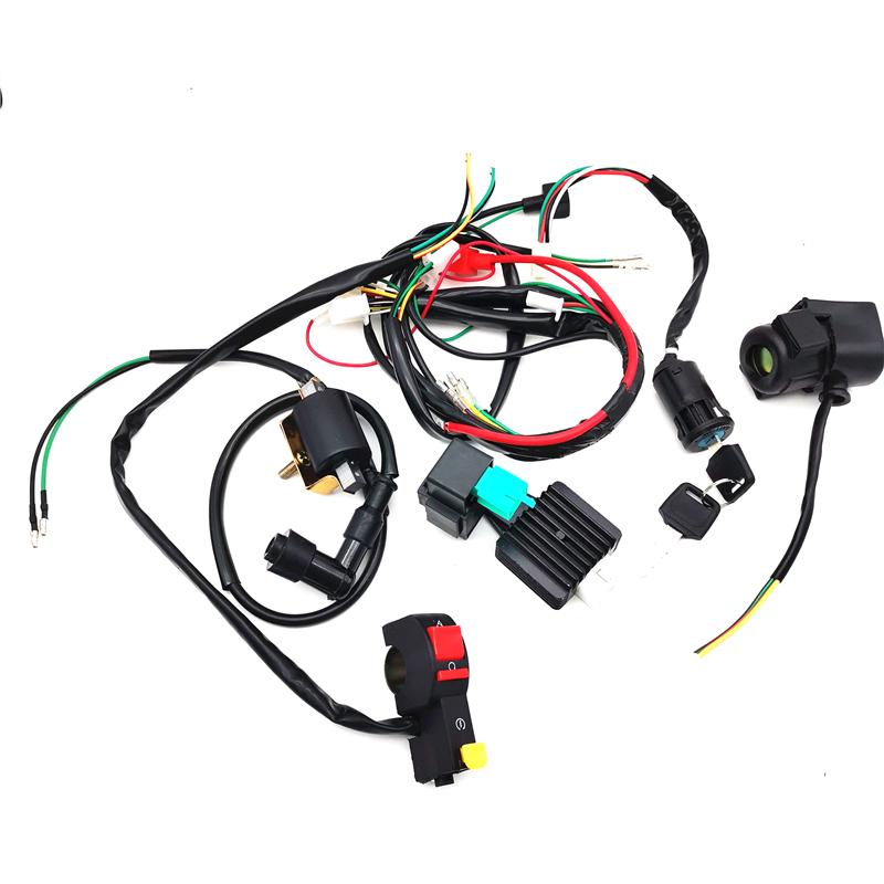50cc-125cc CDI Wire Harness Stator Assembly Wiring Chinese ATV Electric Quad Kit
