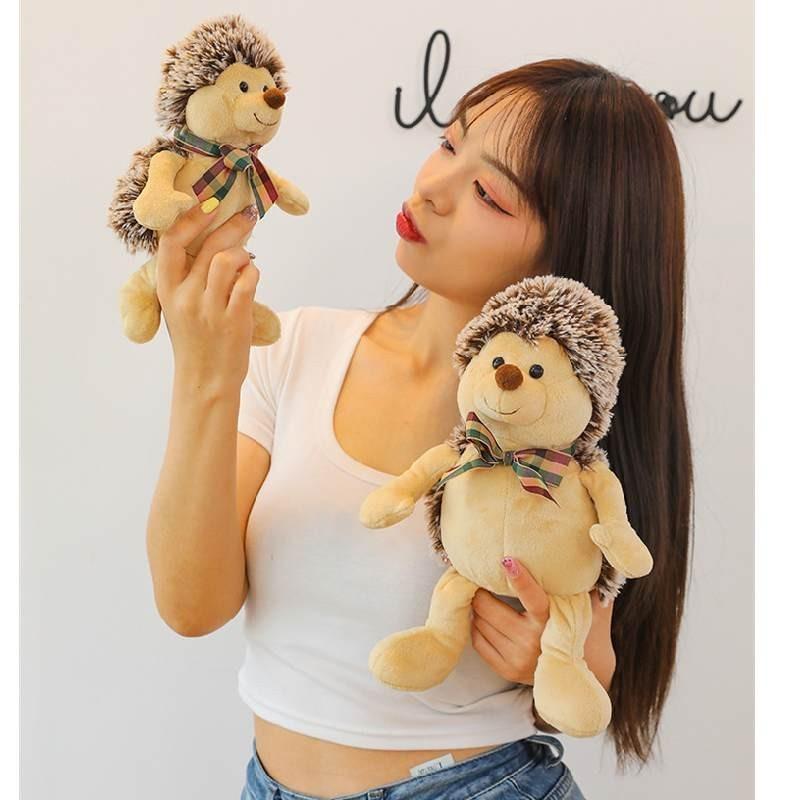 Cute Hedgehog Plush Toy Stuffed Animal For Girls Bedtime Cuddly Companion Warm Heart Gift