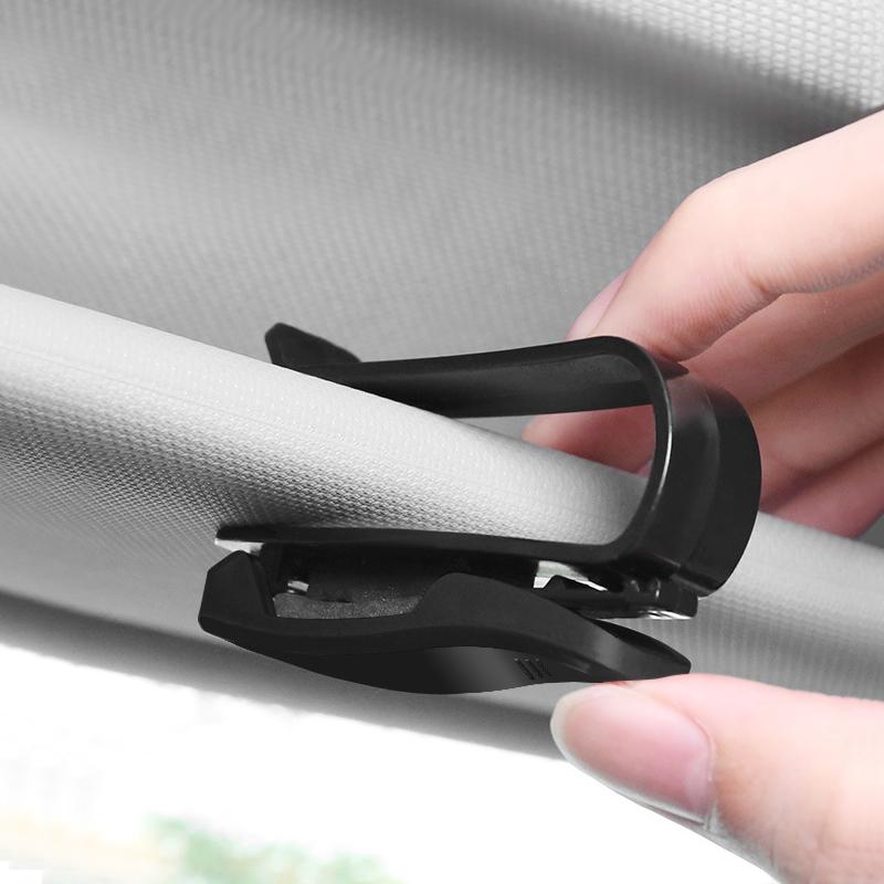 For Citroen C1 C2 C3 C4 C5 C6 C8 C4L DS3 DS4 Car Sun Visor Glasses Box Holder Clip Sunglasses Clip Card Ticket Portable Holder