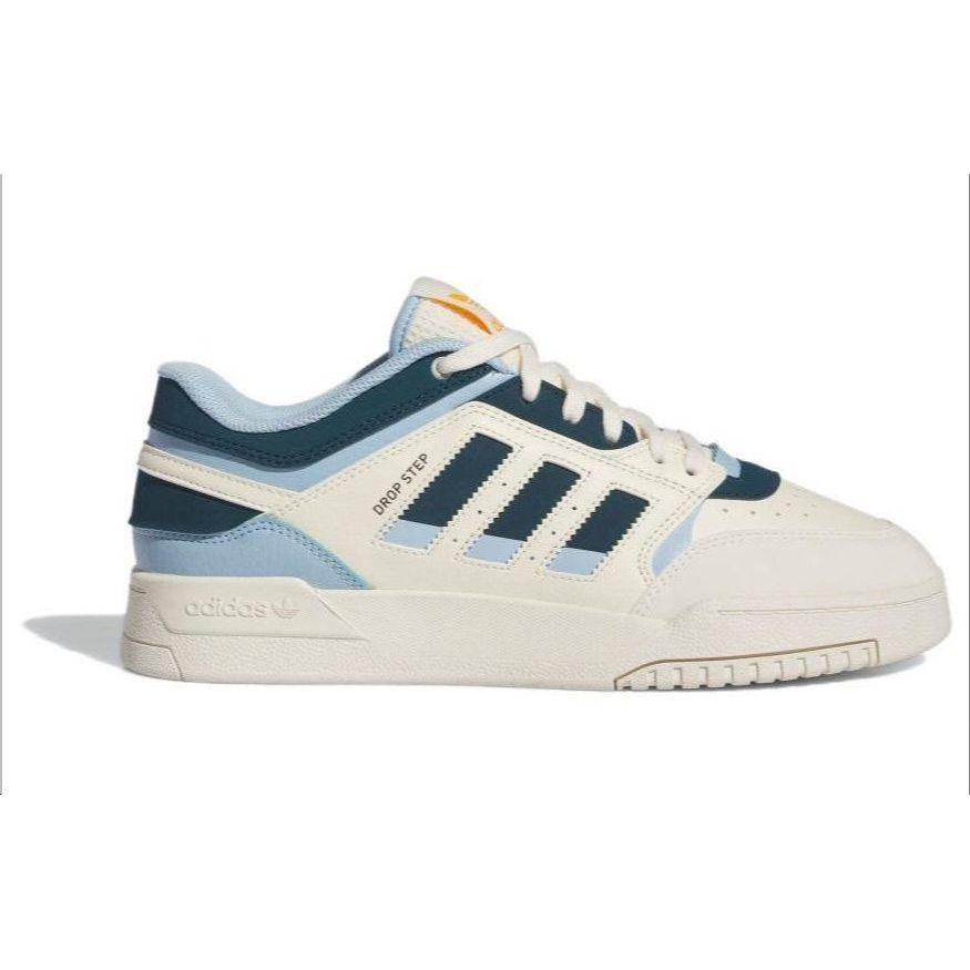 adidas Eredeti Drop Step Alkalmi Sport Könnyű Alacsony Szárú Gördeszkás Cipő Unisex Sneakerek Off-White IF2617