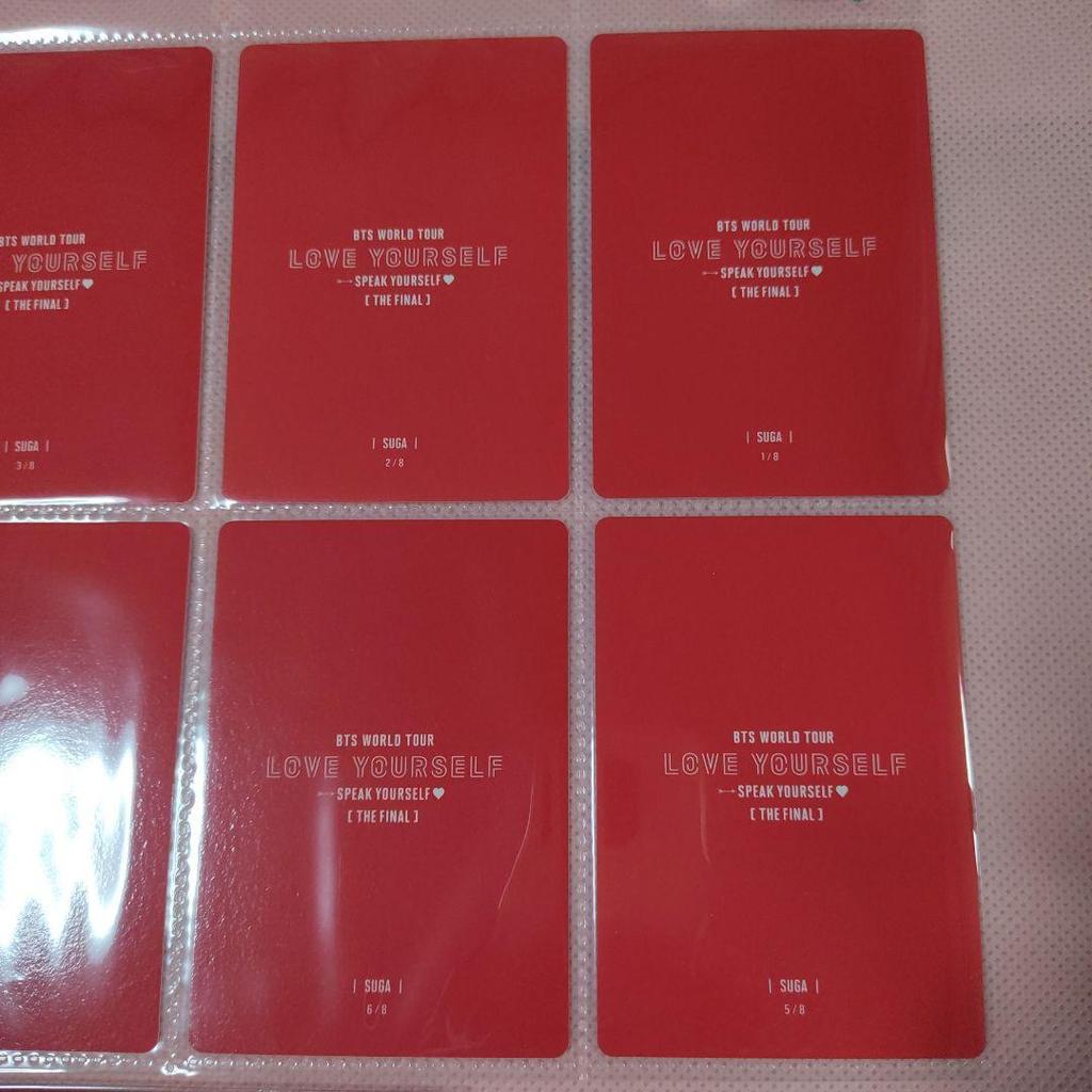 [USED] BTS SUGA Mini Photo Trading Card LYS SYS FINAL Complete Set