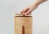 BUNACO Box SWING Made in Japan Wooden Tissue Case [Tissue Regular] IB-T917 (Caramel Brown)