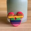1&2 Pcs Cartoon Keychain Stitch Minnie Key Chains Spider Cartoon Man Cat Key Cover Caps Car Keychain Key Ring Holder Women