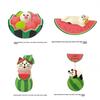 Watermelon Cat Resin Craft Summer Decor Cute Collectible For Desk And Shelf