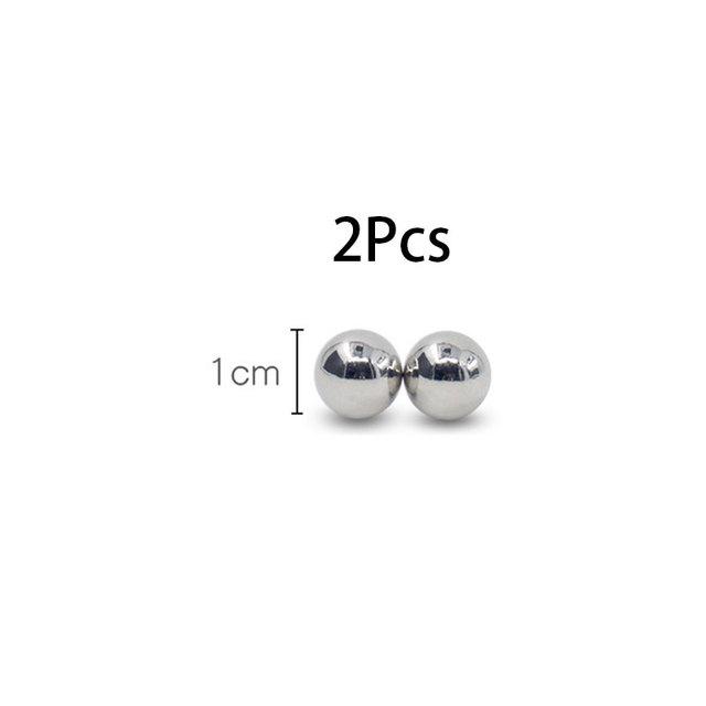 New 10mm Nipple Clamps Powerful Magnetic Orbs Clitoris Stimulate BDSM Bondage Set Adult Erotic Accessories Sex Toys For Woman Couple