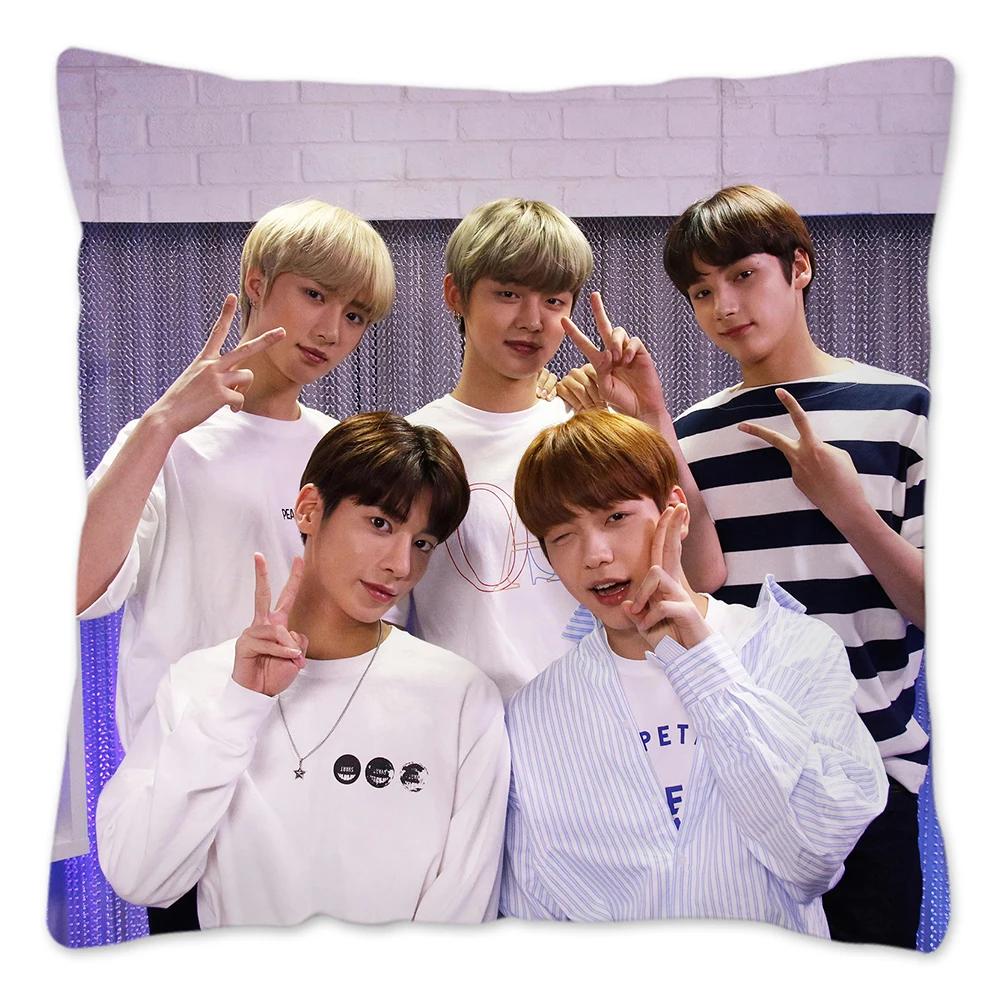 Koreanischer Kpop TXT Kissenbezug, wiederverwendbarer Kissenbezug für Sofa, Wohnzimmer, Harajuku Housses De Coussin