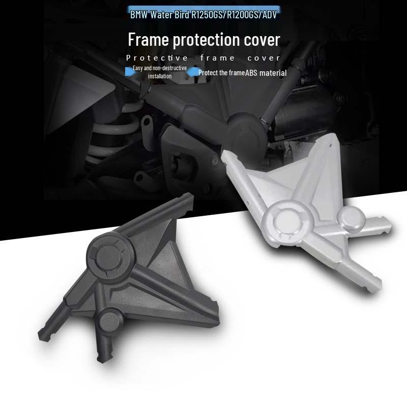 

BMW R1250GS/R1200GS ADV Frame Protection & Water Deflectors (Left & Right) Silver Pair