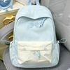 Schoolbag Cute Bow Junior High School Fresh Girl Campus Light Schoolbag Backpack High Value Large Capacity College Student Back