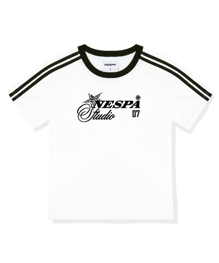 Neseupaseutyudio Low-Key Semi-Crop Track Short Sleeve T-Shirt 6 Colors [Nsse_6003]