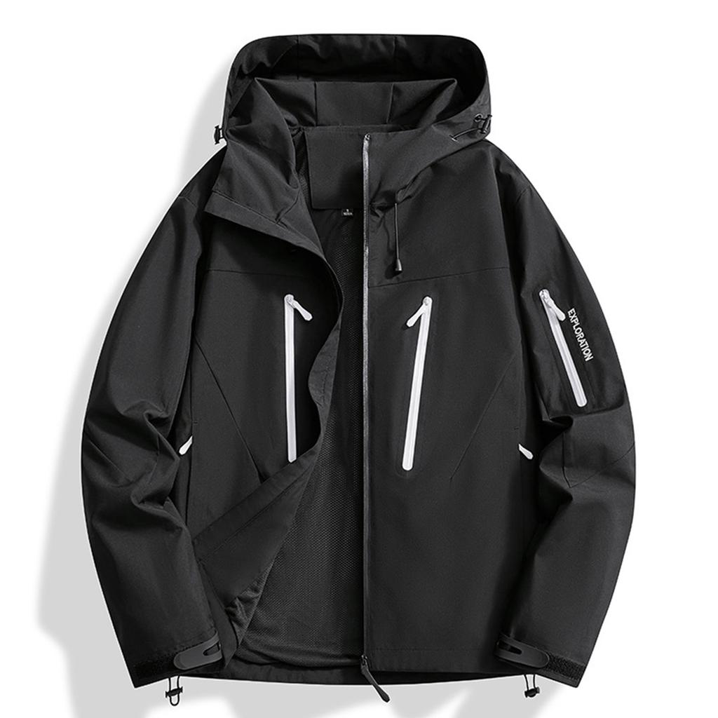 Ladies' Loose Comfortable Fashionable Outdoor Windproof And Waterproof Jacket With Characters(EXPLORATION)Jacket