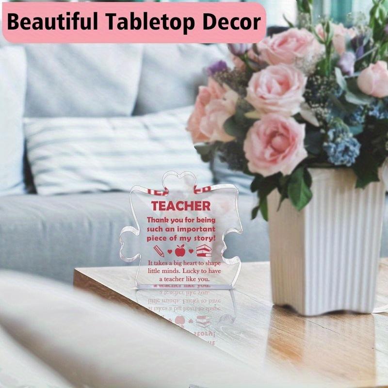 Teacher Appreciation Plaque - Thank You & Graduation Gift for Educators