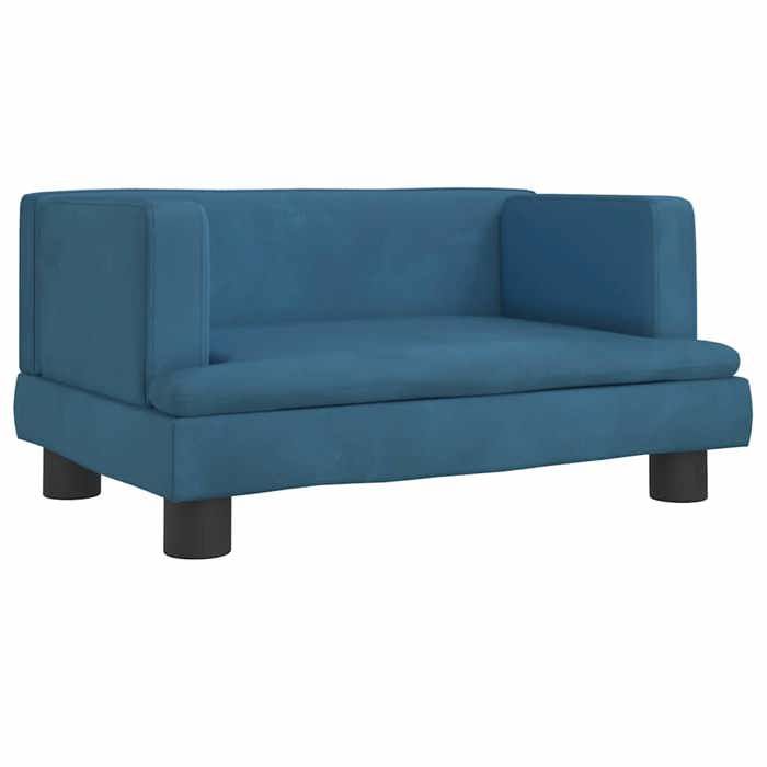 VidaXL Canapé pour enfants bleu 60x40x30 cm velours, mini canapé, mini canapé-chaise, mini canapé pour enfants 3196317