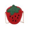 Girls Kindergarten Fashionable Plush Strawberry Chain Bag 2023 Soft Breathable Wearresistant Coin Purse