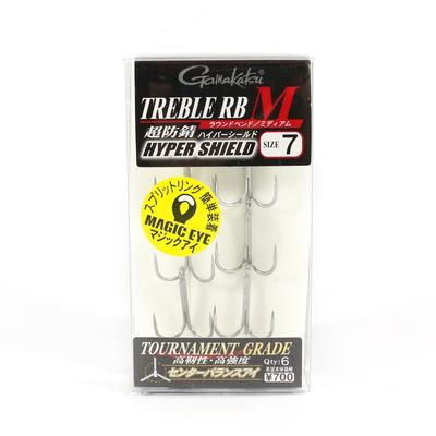 Gamakatsu 67460 Treble Hook RB M Hyper Shield Size 7 (2182)