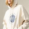 Reebok Fashion Basketball Element Pattern Hoodie Unisex hoodies Beige 24FRM315UGM1
