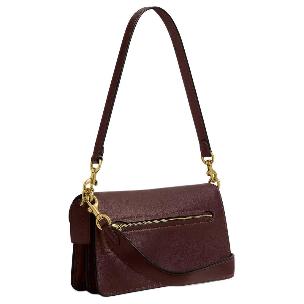 Coach Tabby 26 Brand Logo Detachable Shoulder Strap Design Leather Handbag Crossbody Shoulder Bag Medium Women handbag Brass Maple CCX04-B4MPL