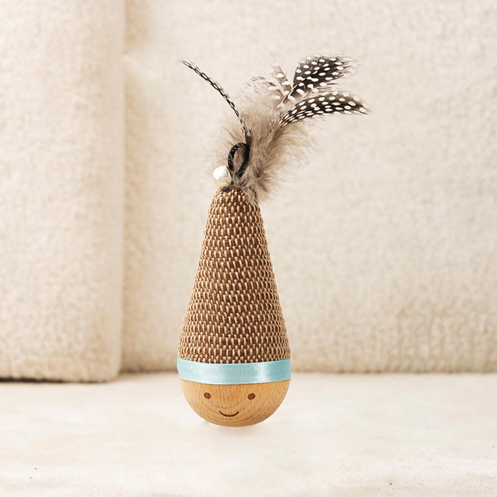 Feathers With Bells Lunatic Doll Interaction Cats Toys Relieving Boredom Pet Toys