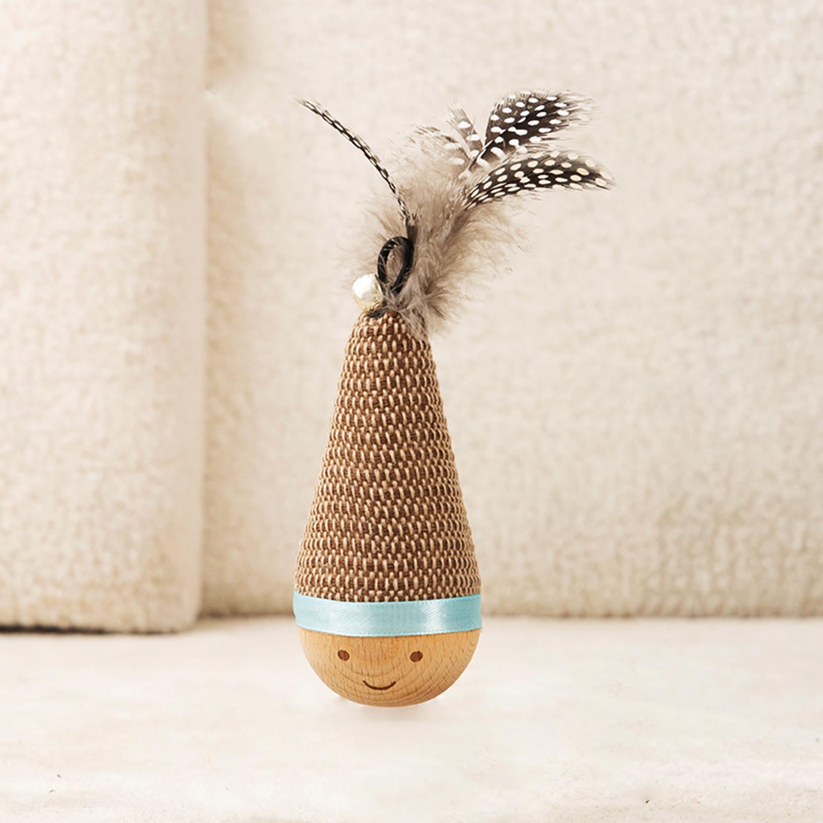 

Feathers With Bells Lunatic Doll Interaction Cats Toys Relieving Boredom Pet Toys One Size