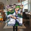 One Piece Character Print Flannel Blanket,High Quality Comfortable for All Seasons,Home Decor,Warmth and Comfort,Perfect for Christmas Gifts